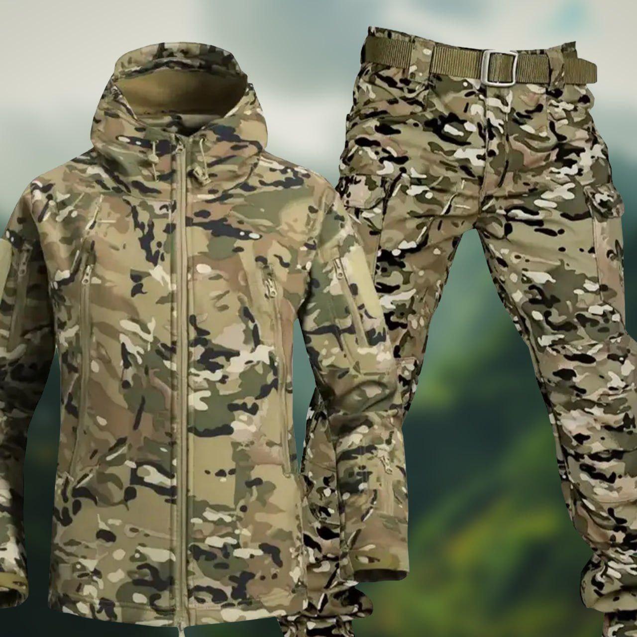 Тактичний костюм Softshell мультикам
